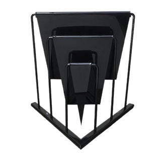 Vintage Postmodern Magazine Rack by Markus Börgens for D-Tec, 1980s For Sale