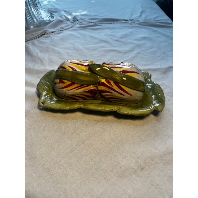2000 - 2009 Vintage Spode Floral Haven 1/4 Pound Figural Covered Butter Dish For Sale - Image 5 of 5