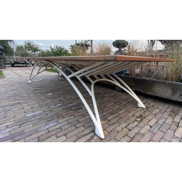 Industrial Large Handcrafted Meeting or Dining Table, 1970s For Sale - Image 3 of 17