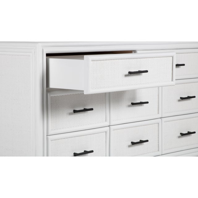 David Francis Bermuda Eight-Drawer Dresser - White For Sale - Image 4 of 9