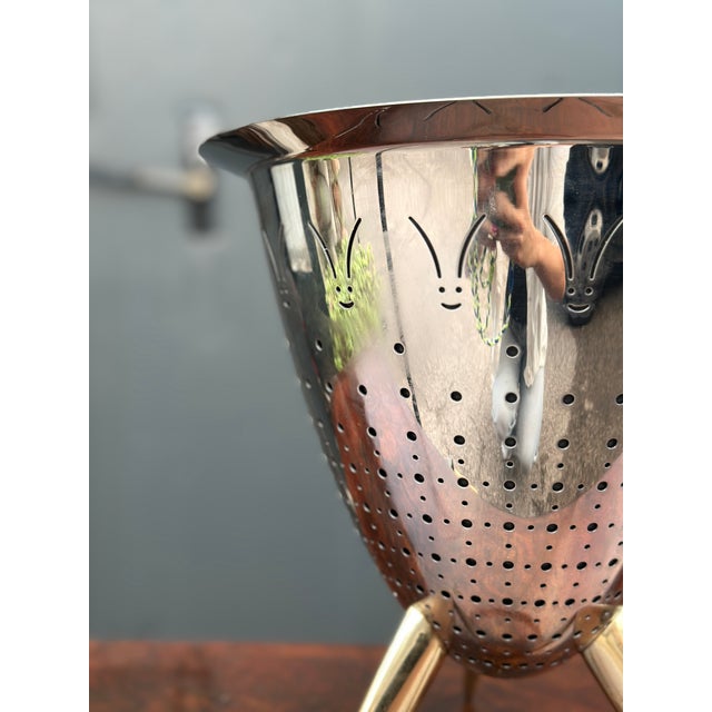 The "Max le Chinois" colander, produced by the Italian company Alessi and designed by French designer Philippe Starck in...