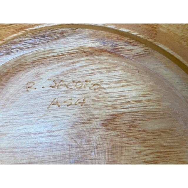 Rodger Jacobs North Carolina Craftsman Artist Turned Wood Ash Bowls - a Pair For Sale - Image 9 of 13