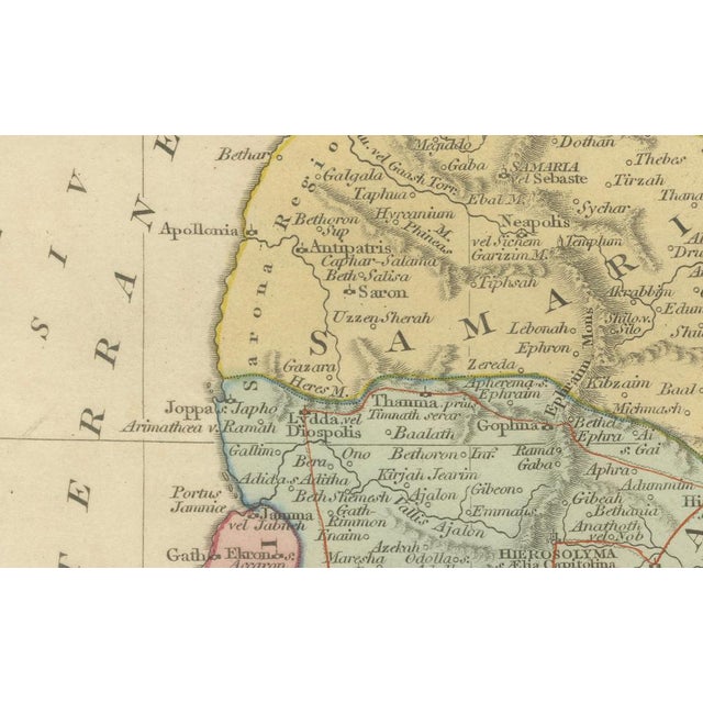 Gold Holy Land Map from Wilkinson, 1819 For Sale - Image 8 of 10