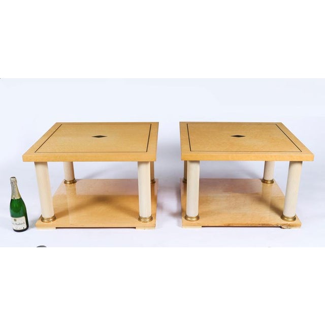 Vintage Biedermeier Birdseye Maple Coffee Tables from Harrods, 20th Century, Set of 2 For Sale - Image 15 of 17