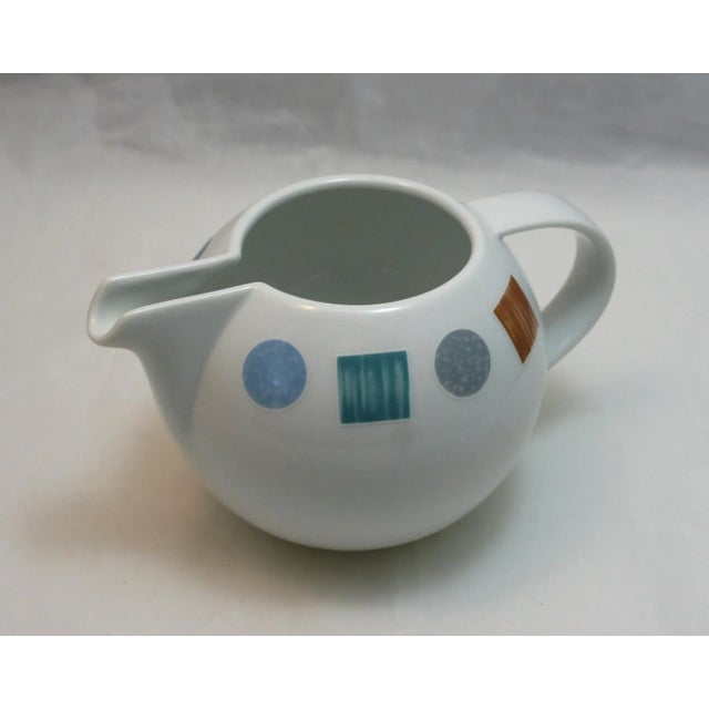 Ceramic 1980s Vintage Christopher Stuart Modernist Creamer Color Lane Pattern Y0114 For Sale - Image 7 of 9
