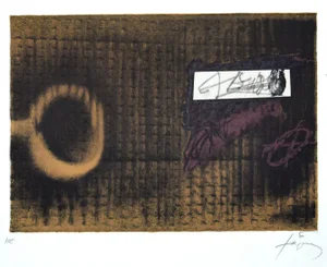 Antoni Tàpies, L'Etiquette, Lithograph, 1979