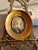 Italian Miniature Oval Gilded Wooden Framed Antique Signed Painting Portrait of Marie Antoinette or a Royal Lady For Sale - Image 13 of 15