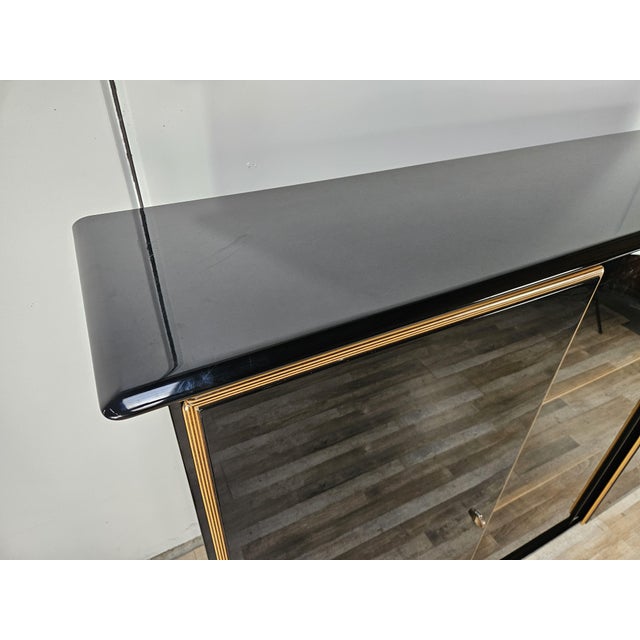 Mid-Century Modern Sideboard in Lacquered Wood with Illuminated Compartment by Pierre Cardin, 1970 For Sale - Image 3 of 18