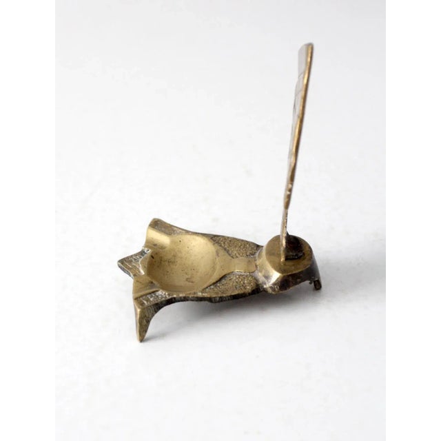 Early 20th Century Vintage Brass Nefertiti Ashtray For Sale - Image 5 of 11