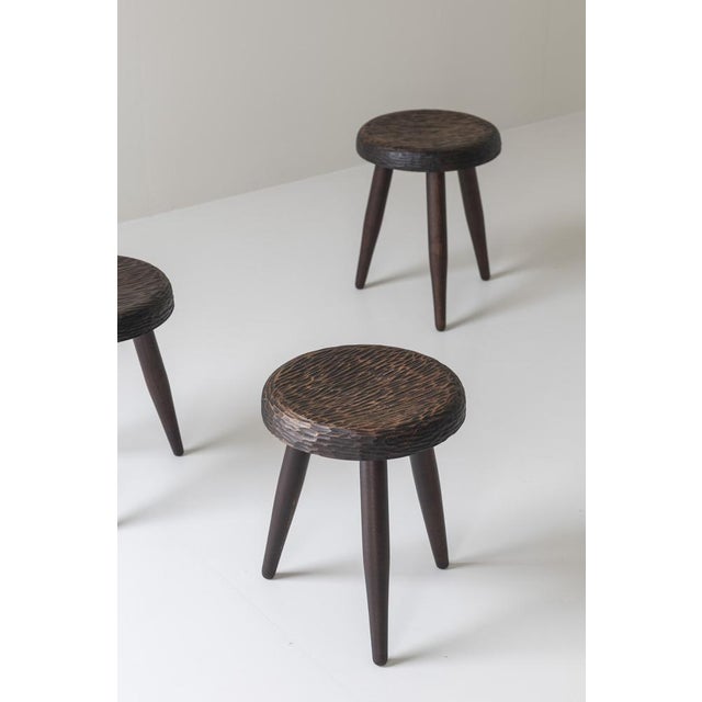 Stools in the style of Charlotte Perriand, France, 1960s, Set of 6 For Sale - Image 12 of 16