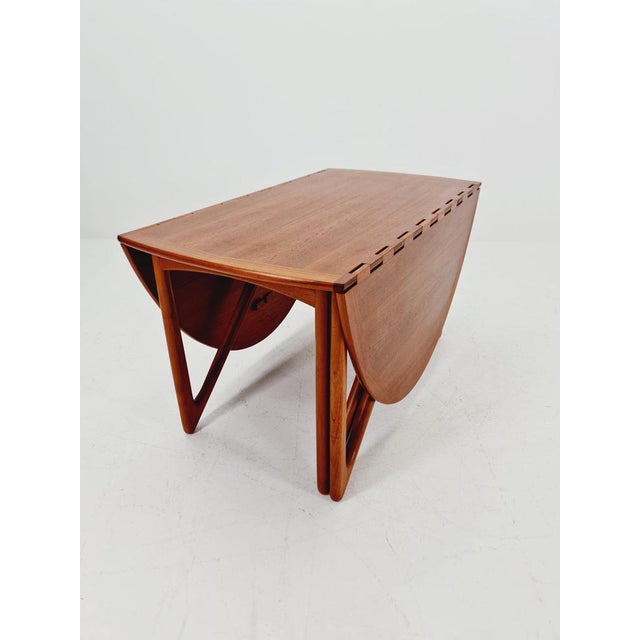 Mid-Century Modern Danish Drop Leaf Teak Dining Table from Niels Koefoed, 1960s For Sale - Image 16 of 18