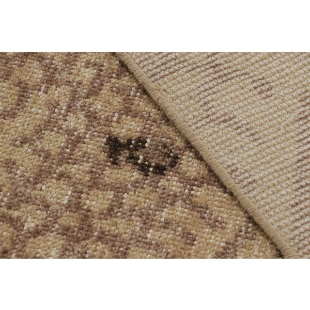 Textile Rug & Kilim’s Oversized Moroccan Style Rug With Beige-Brown Geometric Patterns For Sale - Image 7 of 7