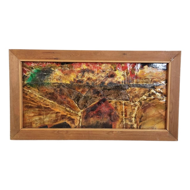 Germain Rotsaert, Painting, 1960s, Copper For Sale