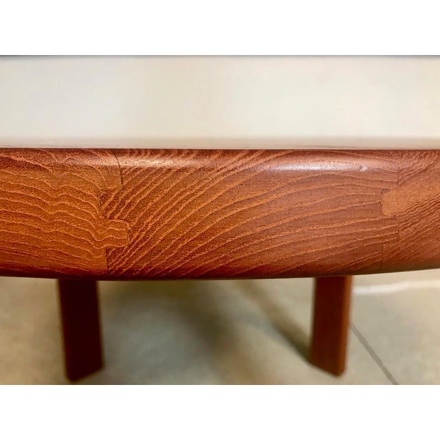 Wood Danish Solid Teak Side or Coffee Table by Dyrlund For Sale - Image 7 of 17