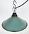 Plastic Industrial Petrol Enamel Factory Pendant Lamp, 1960s For Sale - Image 7 of 16