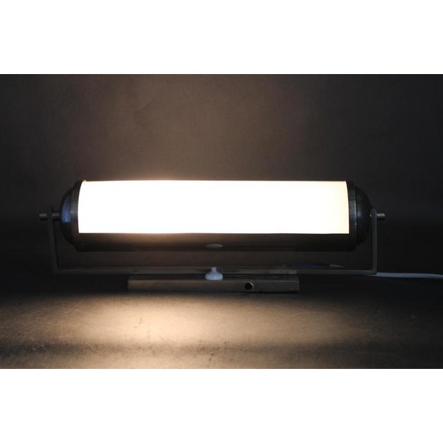 White Art Deco Adjustable Wall Light in Nickel and Milk Glass, Czechoslovakia, 1930s For Sale - Image 8 of 9