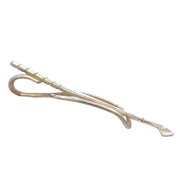 Traditional 1990s Tiffany & Co Estate Golf Tie Clip Silver For Sale - Image 3 of 8