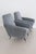 Set of Italian Armchairs in Blue Grey Velvet, 1950s For Sale - Image 14 of 18