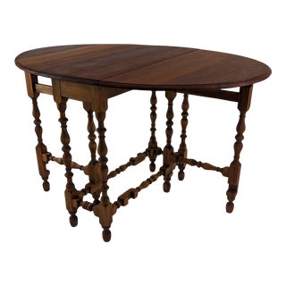 Early 1900's Mahogany Drop Leaf Gateleg Table For Sale