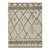 Rug & Kilim’s Moroccan Style Rug in Off-White With Brown Geometric Pattern For Sale