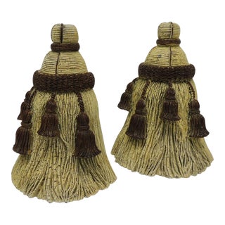 Vintage Bookends in Shape of Tassels- a Pair For Sale
