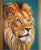 Contemporary Contemporary"The Watchful King" Contemporary Wildlife Painting by Edison Byarugaba, Framed For Sale - Image 3 of 3