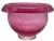 Mid Century Modern Planned Bubble Cranberry Glass Centerpiece Bowl or Vase