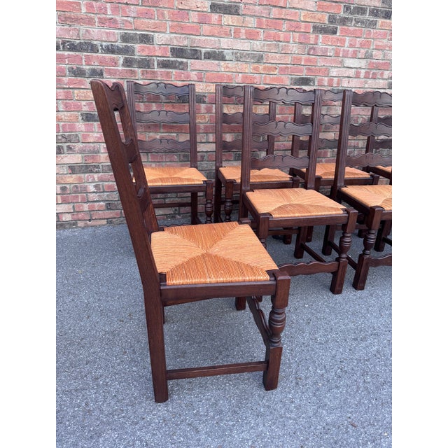 French Chairs Set of 8 For Sale - Image 11 of 13