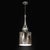 Modernist Hand-Blown Murano Mercury Glass Pendant Chandelier W/ Chrome Fittings For Sale - Image 11 of 16