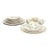 Vintage Belleek Shamrock Basketweave Dinnerware Service for 4 - 20 Pieces For Sale