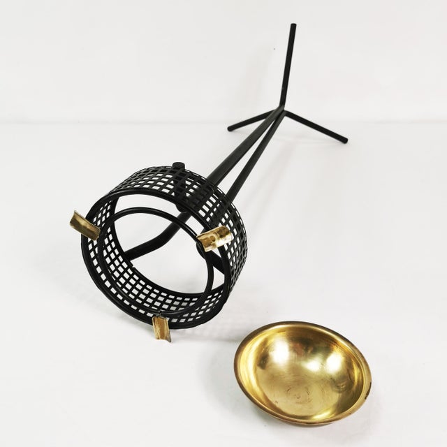 Metal Modernist Openwork Floor Ashtray, Germany, 1970s For Sale - Image 7 of 15
