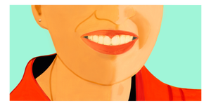 Alex Katz, Big Smile, 2021, Framed