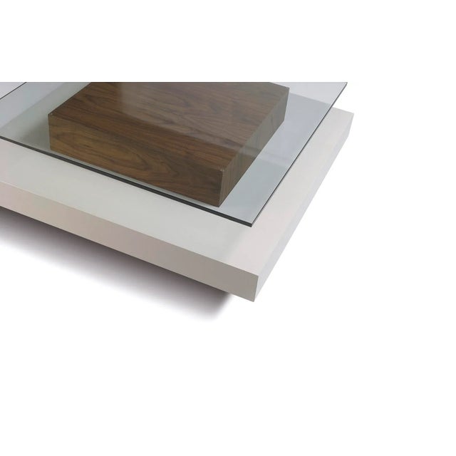 Our modern coffee table designed by Jacobo Ventura maintains the modular concept of the collection. The tempered glass...