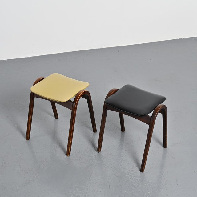 Stools by Isamu Kenmochi for Akita Mokko, Japan, 1960s, Set of 2 For Sale - Image 14 of 18