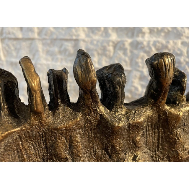 1969 Krishna Reddy "The Vision" Abstract Figures Sculpture For Sale - Image 9 of 12