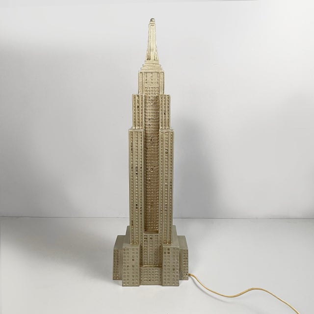 1980s Italian Modern Skyscraper-Shaped Table Lamp by Lisola Che Non Cè, 1980s For Sale - Image 5 of 18