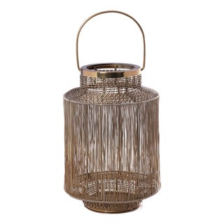 Menorca Decorative Metal Lantern, 12" For Sale