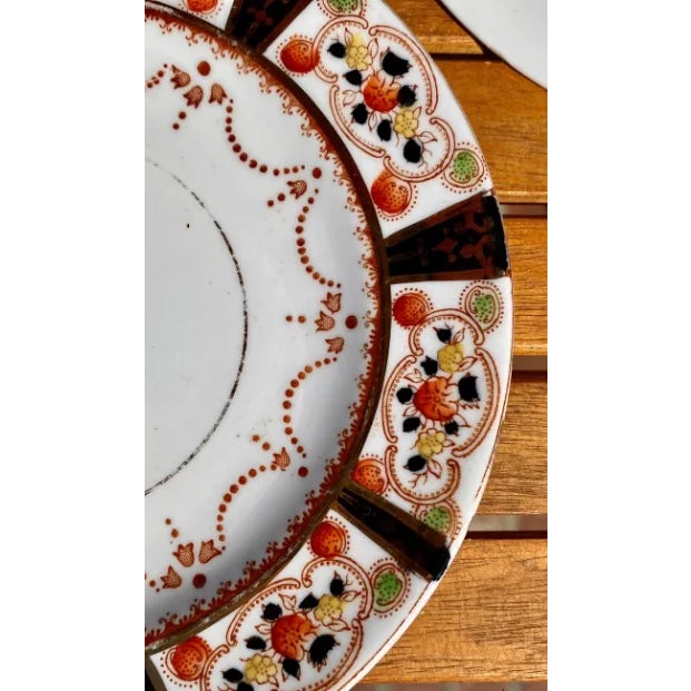 Antique Mayer & Sherratt Melba China Cake Plates- Set of 6 For Sale - Image 9 of 12