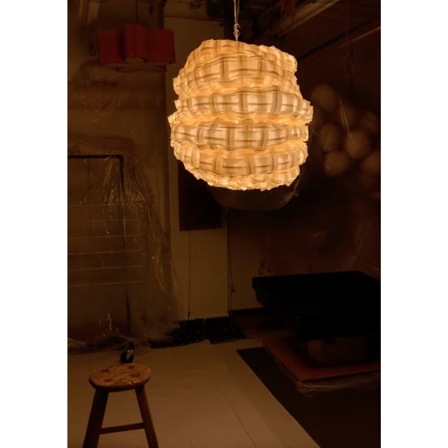 Hand crafted woven light by Seattle based artist Yuri Kinoshita. We had this piece commissioned but it turned out to be a...