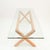 Wooden Dining Table with Glass Top For Sale - Image 4 of 18