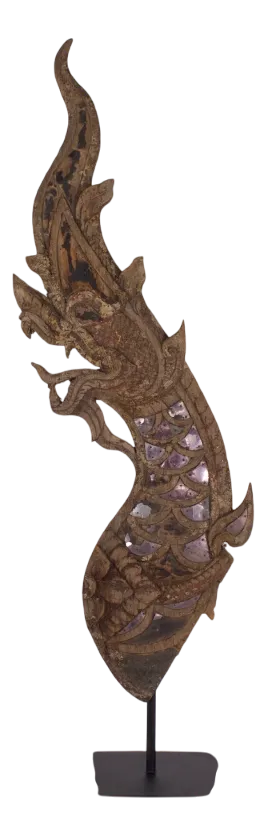 Thai Naga Hang Hong Buddhist Temple Ornament, 1800s