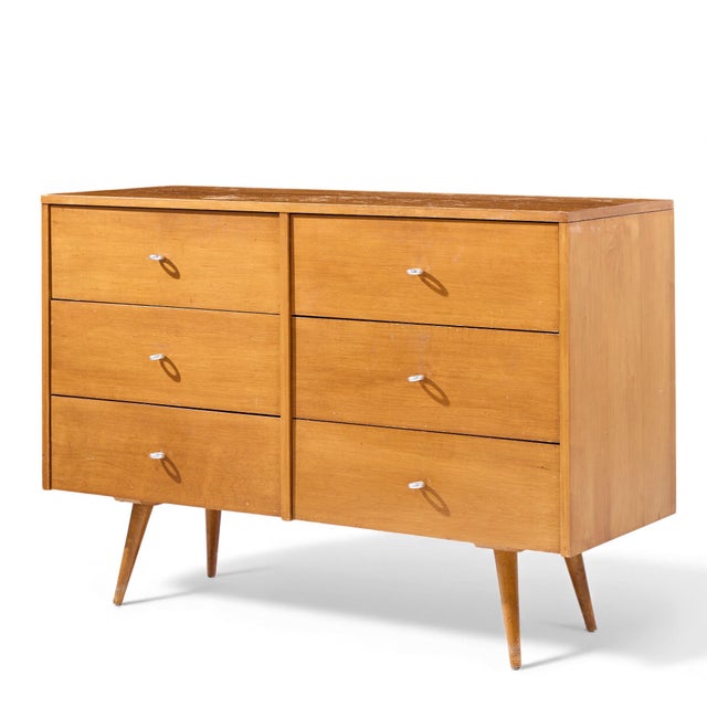 Mid-Century Modern Paul McCobb for Planner Group Mid Century 6 Drawer Lowboy Dresser For Sale - Image 3 of 7