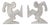 Metal La Linea Bookends by Osvaldo Cavandoli, 1970s, Set of 2 For Sale