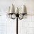 - Brass floor lamp - Lattice glass diffusers with transparent glass pendants - Marble base - Produced by Arredoluce in the...