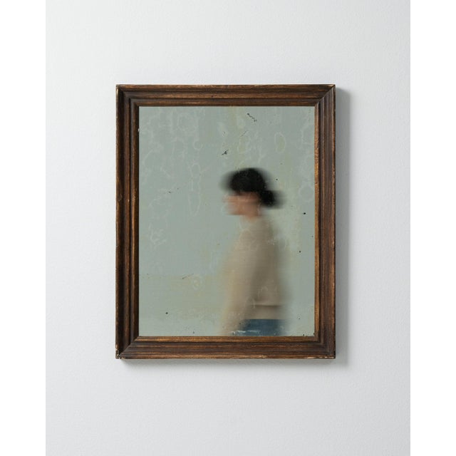 Green 19th Century France Green Wood Mirror For Sale - Image 8 of 8