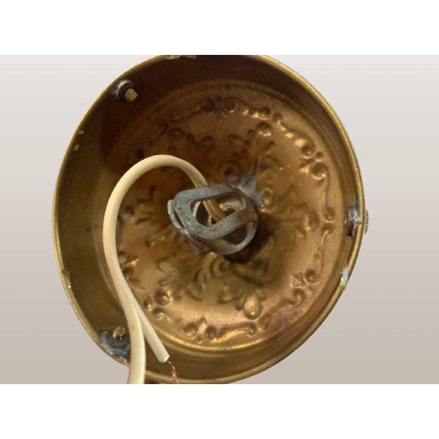 Antique Art Deco Bisque Glass Lantern, 1920s For Sale - Image 9 of 12