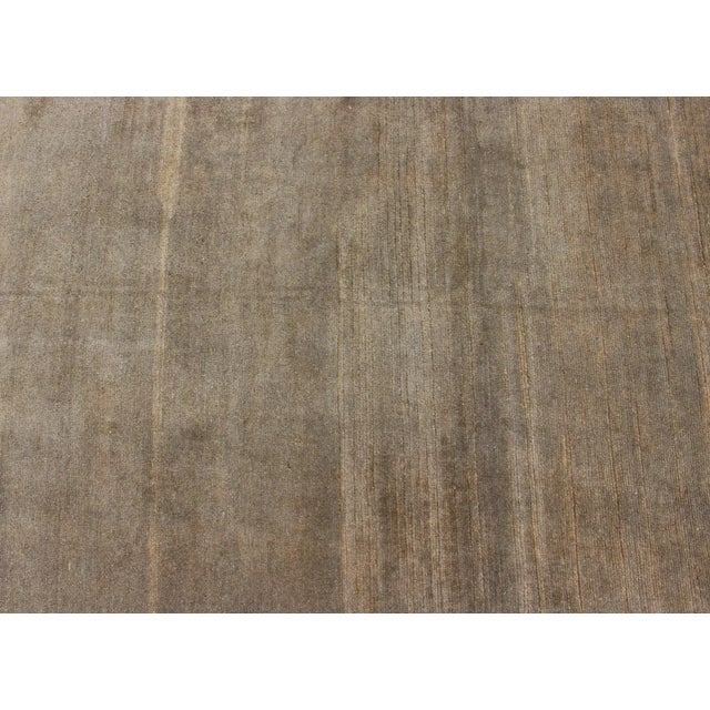 Gray Modern Rug in Neutral Tones With Subdued Design by Keivan Woven Arts For Sale - Image 8 of 10