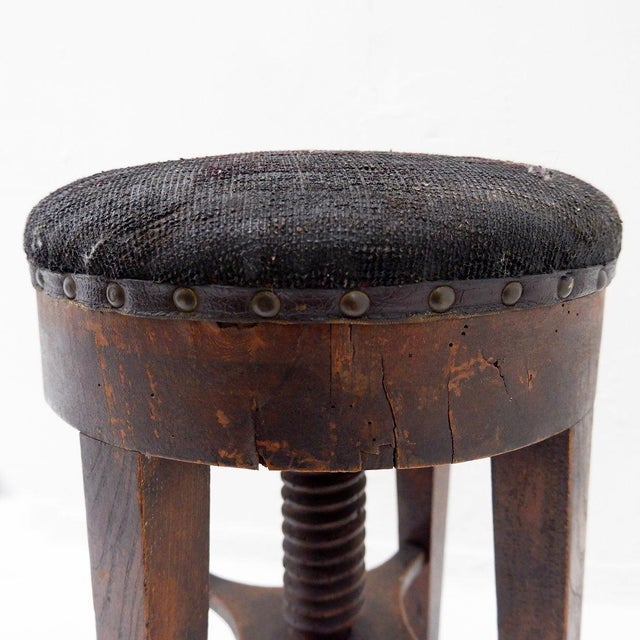 Vintage Art Deco Style Piano Stool, 1930s For Sale - Image 11 of 13