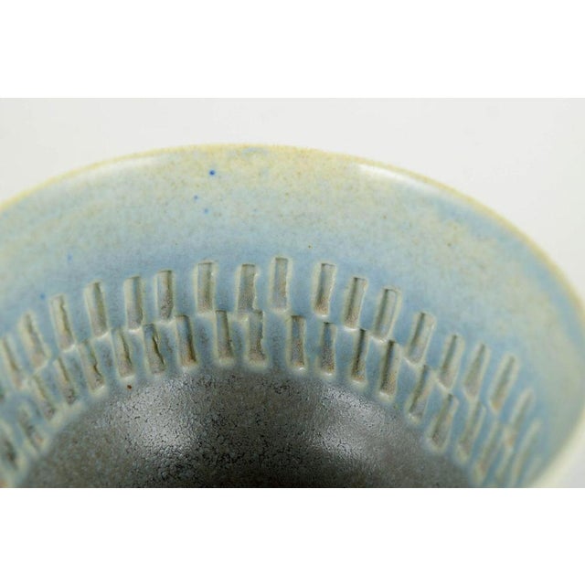 Scandinavian Studio Pottery Ceramic Bowl attributed to Gustavsberg, 1960s For Sale - Image 3 of 5