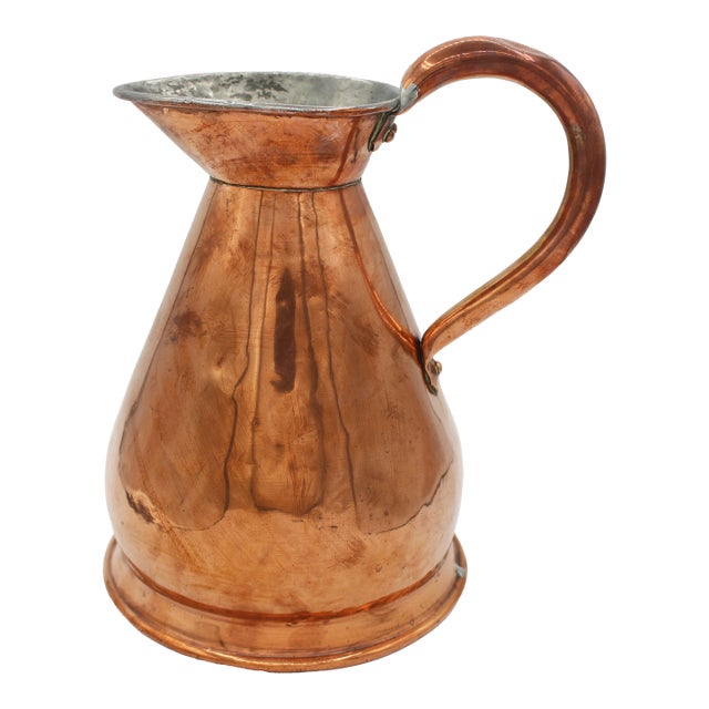 Circa 1860 English Copper 1/2 Gallon Measure For Sale